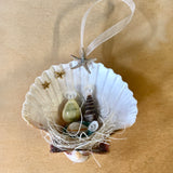 Starry Seashell Manger Ornament