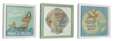Mermaid Silhouette Box Sign
