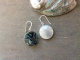Round Abalone Earrings