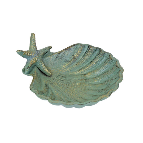 Starfish Scallop Metal Dish