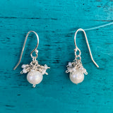 Mini Pearl Charm Earrings