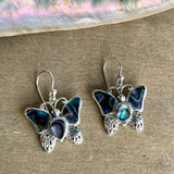 Abalone Wing Butterfly Earrings