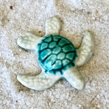 Raku Pottery Mini Turtles