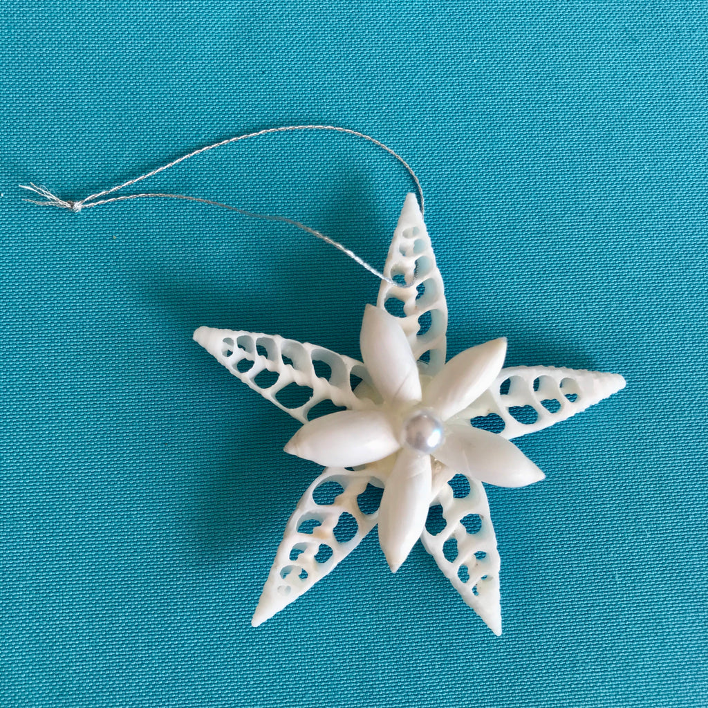 Sandollar Pearl Star Ornament