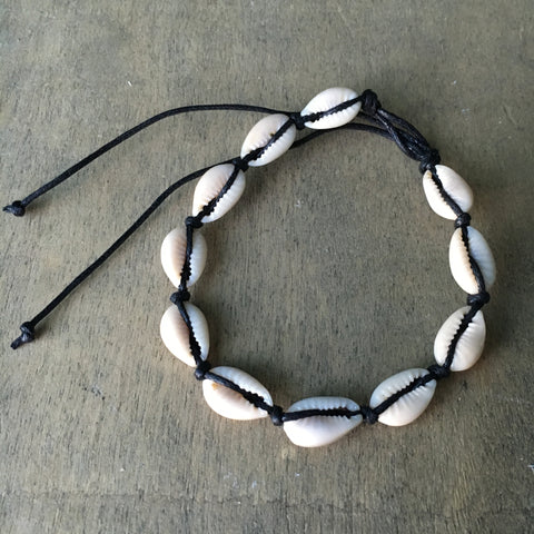 Cowrie Shell Wrap Bracelet