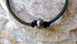 Pearls and Leather Anklet
