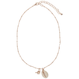 Cowrie Chain Turtle Necklace