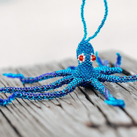 Beaded Octopus Ornament