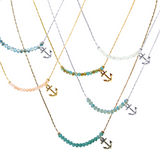 Crystal Anchor Necklace