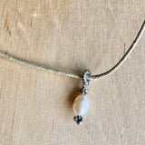 Pearl Choker Cord Necklace