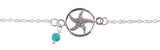 Starfish Charm Silver Anklet