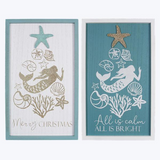 Merry Christmas Mermaid Sign