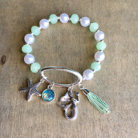 Mermaid Tassel Stretch Bracelet