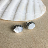 MOP Inlay Stud Earrings