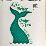 Ventura California Die Cut Mermaid Stickers