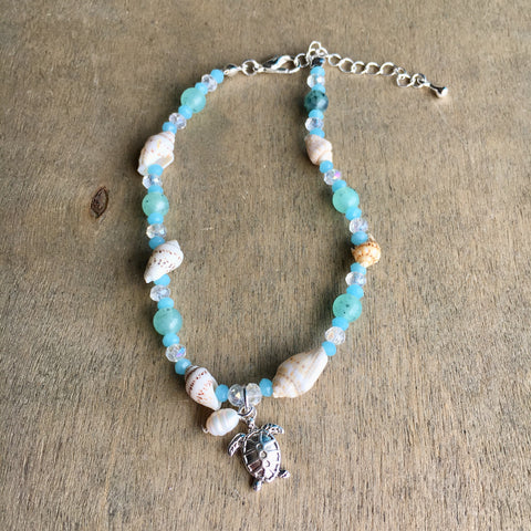 Seashell Charm Anklet